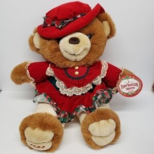 Kmart 21" Christmas Holiday Teddy Bear Vintage 1994 Stuffed Animal Plush